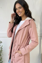 Load image into Gallery viewer, Blush & Go Utility Lined Snap Close Jacket