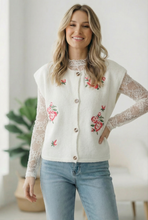 Load image into Gallery viewer, Rose Garden Knit Vest