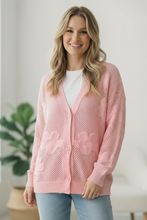 Load image into Gallery viewer, The Pink Daydream Netted Cardigan