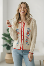 Load image into Gallery viewer, Vintage Blooms Embroidered Cardigan