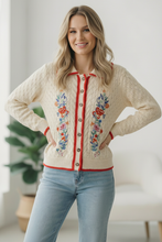Load image into Gallery viewer, Vintage Blooms Embroidered Cardigan