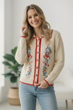 Load image into Gallery viewer, Vintage Blooms Embroidered Cardigan