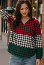 Load image into Gallery viewer, Holiday Cheer Check Hoodie