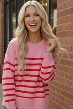 Load image into Gallery viewer, Strawberry Sugar Knit High-Low Pullover