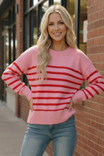 Load image into Gallery viewer, Strawberry Sugar Knit High-Low Pullover