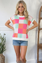 Load image into Gallery viewer, Hot Pink Sugar Rush Checkered Top