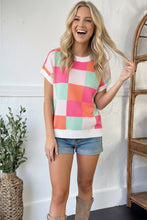 Load image into Gallery viewer, Hot Pink Sugar Rush Checkered Top