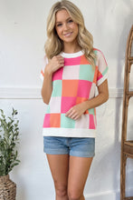 Load image into Gallery viewer, Hot Pink Sugar Rush Checkered Top