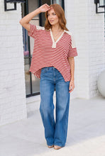 Load image into Gallery viewer, Shark Bite Color Block Top