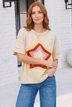 Load image into Gallery viewer, Retro Rainbow Star Oversized Tee