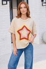 Load image into Gallery viewer, Retro Rainbow Star Oversized Tee