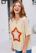 Load image into Gallery viewer, Retro Rainbow Star Oversized Tee