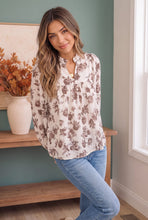 Load image into Gallery viewer, Roses in Bloom Floral Babydoll Top