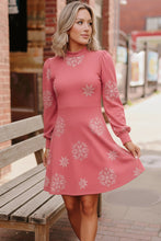 Load image into Gallery viewer, Snowflake Kisses Red Dress