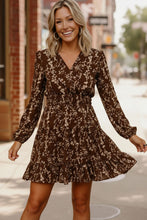 Load image into Gallery viewer, Cocoa Blossom Smocked Waist Dress