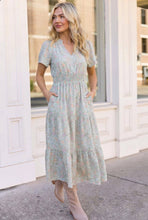 Load image into Gallery viewer, Summer in London Floral Midi Dress