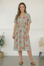 Load image into Gallery viewer, Spring at a Garden Wedding Midi Dress