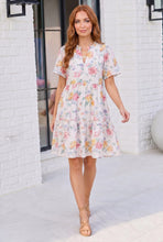 Load image into Gallery viewer, Blooming Beautifully Floral Tiered Mini Dress