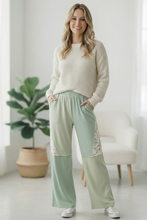 Load image into Gallery viewer, Sage Blossom Lounge Pants
