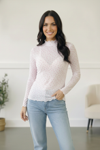 Load image into Gallery viewer, Sweetheart Whisper Mesh Top