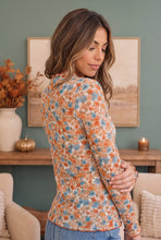 Load image into Gallery viewer, Ivy Garden Floral Mesh Long Sleeve Top