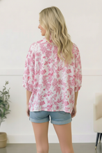 Load image into Gallery viewer, Pink Lemonade Floral Top