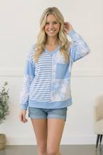 Load image into Gallery viewer, Coastal Calm Colorblock Top