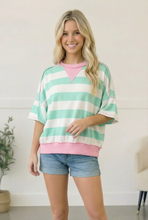 Load image into Gallery viewer, Mint Sugar Rush Colorblock Tee