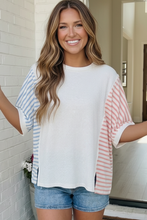 Load image into Gallery viewer, Stripe It Up Waffle Knit Top