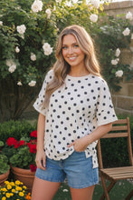 Load image into Gallery viewer, Dot to Dot Polka Print Boxy Tee
