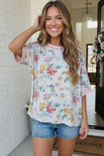 Load image into Gallery viewer, Rosey Teacup Ribbed Crewneck