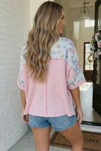 Load image into Gallery viewer, Rosey Teacup Ribbed Crewneck