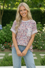 Load image into Gallery viewer, Garden Crush Floral Pocket Tee