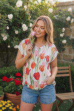 Load image into Gallery viewer, Tulip Garden Floral Print Top