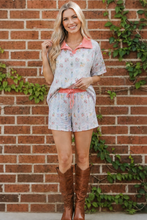 Load image into Gallery viewer, Floral Garden Matching Short Set