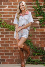 Load image into Gallery viewer, Floral Garden Matching Short Set