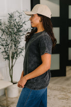 Load image into Gallery viewer, Had to Be There Mineral Wash Tee in Ash Black