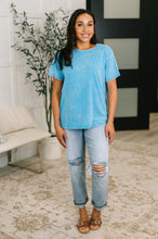 Load image into Gallery viewer, Had to Be There Mineral Wash Tee in Deep Sky