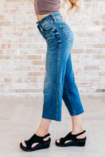 Load image into Gallery viewer, JUDY BLUE Hayes High Rise Wide Leg Crop Jeans by