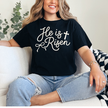 Load image into Gallery viewer, He is Risen Faux Pearls Graphic T-Shirt