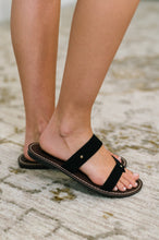 Load image into Gallery viewer, Heart & Sole Slip on Sandals in Clarity Black