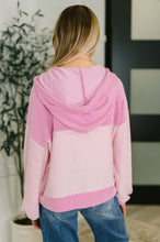 Load image into Gallery viewer, Here for Now Color Block Hoodie in Pink