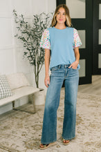Load image into Gallery viewer, High Expectations Contrast Puff Sleeve Blouse