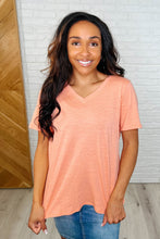 Load image into Gallery viewer, I Don't Have to Choose V-Neck Tee in Apricot Ice