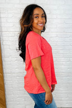 Load image into Gallery viewer, I Don't Have to Choose V-Neck Tee in Hot Coral