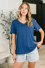 Load image into Gallery viewer, I Don't Have to Choose V-Neck Tee in Navy