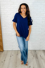 Load image into Gallery viewer, I Don't Have to Choose V-Neck Tee in Navy