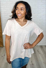 Load image into Gallery viewer, I Don't Have to Choose V-Neck Tee in Oatmeal
