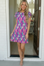 Load image into Gallery viewer, Pretty in Purple Pleated Mini Dress