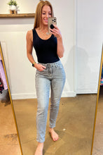 Load image into Gallery viewer, JUDY BLUE Charlotte High Rise Stone Wash Slim Jeans in Gray